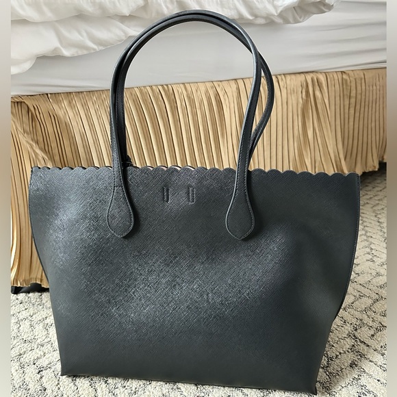 NWT H&M Elegant Black Tote Bag - Picture 4 of 10